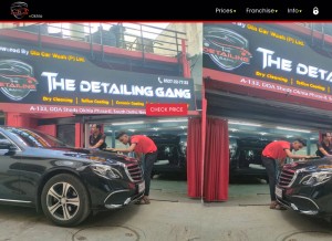 How thedetailinggang.com looks like on a tablet such as an iPad.