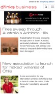 How thedrinksbusiness.com looks like on a mobile device such as an iPhone.