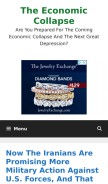 How theeconomiccollapseblog.com looks like on a mobile device such as an iPhone.