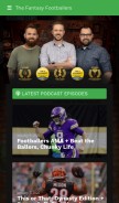 How thefantasyfootballers.com looks like on a mobile device such as an iPhone.