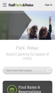 How thefastpark.com looks like on a mobile device such as an iPhone.