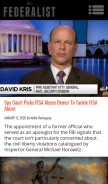 How thefederalist.com looks like on a mobile device such as an iPhone.