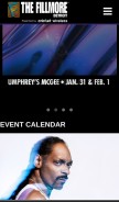 How thefillmoredetroit.com looks like on a mobile device such as an iPhone.