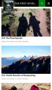 How thefirst40miles.com looks like on a mobile device such as an iPhone.