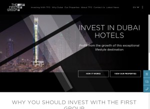 How thefirstgroup.com looks like on a tablet such as an iPad.