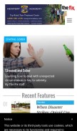 How thefix.com looks like on a mobile device such as an iPhone.