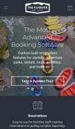 How theflybook.com looks like on a mobile device such as an iPhone.