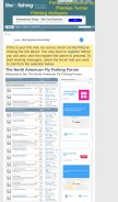 How theflyfishingforum.com looks like on a mobile device such as an iPhone.
