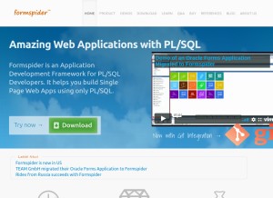 How theformspider.com looks like on a tablet such as an iPad.
