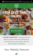 How thefreshmarket.com looks like on a mobile device such as an iPhone.