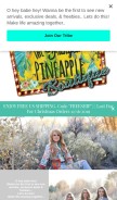 How thefringedpineapple.com looks like on a mobile device such as an iPhone.