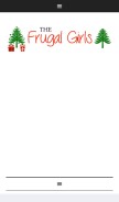 How thefrugalgirls.com looks like on a mobile device such as an iPhone.