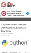 How thegeekstuff.com looks like on a mobile device such as an iPhone.