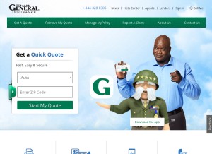 How thegeneral.com looks like on a tablet such as an iPad.