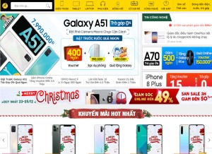 How thegioididong.com looks like on a tablet such as an iPad.