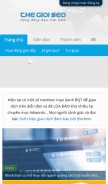 How thegioiseo.com looks like on a mobile device such as an iPhone.
