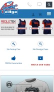 How thegraphicedge.com looks like on a mobile device such as an iPhone.