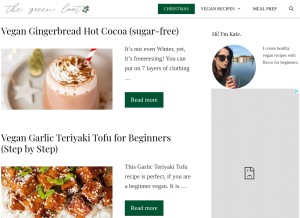 How thegreenloot.com looks like on a tablet such as an iPad.