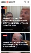How thegreggjarrett.com looks like on a mobile device such as an iPhone.