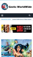 How thegww.com looks like on a mobile device such as an iPhone.