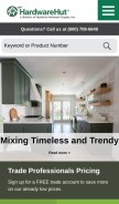 How thehardwarehut.com looks like on a mobile device such as an iPhone.