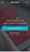 How thehaystackapp.com looks like on a mobile device such as an iPhone.