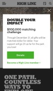 How thehighline.org looks like on a mobile device such as an iPhone.