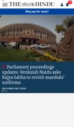 How thehindu.com looks like on a mobile device such as an iPhone.
