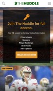 How thehuddle.com looks like on a mobile device such as an iPhone.