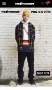 How thehundreds.com looks like on a mobile device such as an iPhone.