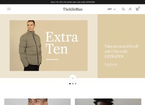 How theidleman.com looks like on a tablet such as an iPad.