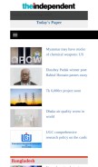 How theindependentbd.com looks like on a mobile device such as an iPhone.