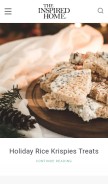 How theinspiredhome.com looks like on a mobile device such as an iPhone.