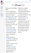 How theiphonewiki.com looks like on a mobile device such as an iPhone.