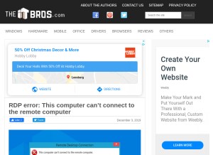 How theitbros.com looks like on a tablet such as an iPad.