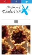 How thejennyevolution.com looks like on a mobile device such as an iPhone.