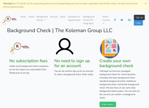How thekolemangroupscreen.com looks like on a tablet such as an iPad.