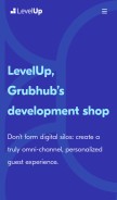How thelevelup.com looks like on a mobile device such as an iPhone.