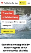 How thelifeyoucansave.org looks like on a mobile device such as an iPhone.