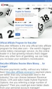 How thelotter-affiliates.com looks like on a mobile device such as an iPhone.
