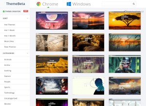 How themebeta.com looks like on a tablet such as an iPad.