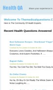 How themedicalquestions.com looks like on a mobile device such as an iPhone.