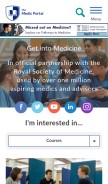 How themedicportal.com looks like on a mobile device such as an iPhone.