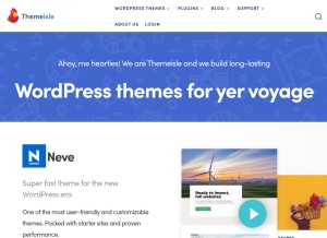 How themeisle.com looks like on a tablet such as an iPad.