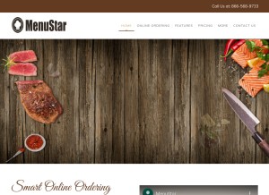 How themenustar3.com looks like on a tablet such as an iPad.