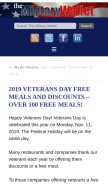 How themilitarywallet.com looks like on a mobile device such as an iPhone.