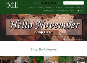 How themillofbelair.com looks like on a tablet such as an iPad.