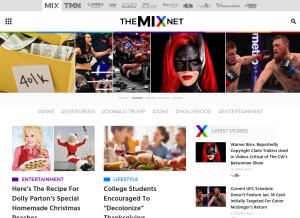 How themix.net looks like on a tablet such as an iPad.