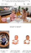 How themodernnursery.com looks like on a mobile device such as an iPhone.