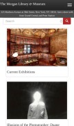 How themorgan.org looks like on a mobile device such as an iPhone.
